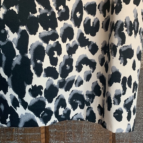 New Mossimo women’s pencil skirt midi leopard pockets size 10 office artsy boho - Picture 7 of 15